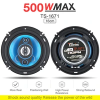 2pcs 6 inch 500w 2 way car coaxial auto audio music stereo full range frequency hifi speakers loundspeaker for car vehicle