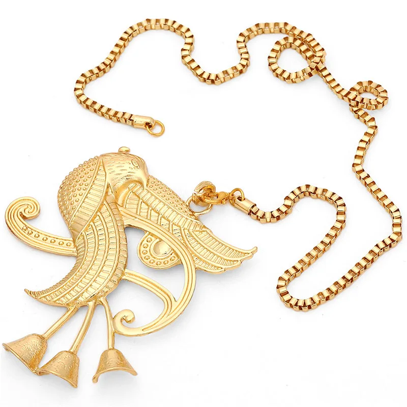 African Gift Gold Color Egyptian Queen Nefertiti Isis Horus Pendant Necklaces for Women Men Jewelry Wholesale Hip Hop Jewellery | Украшения