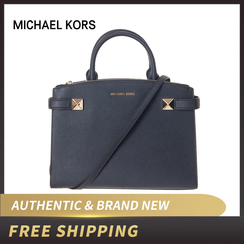 Оригинальная и брендовая Новинка кожаная сумка ранец средней длины Michael Kors Karla