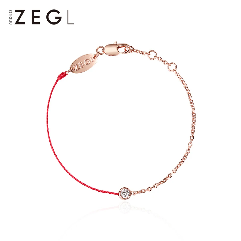 Женский браслет из титановой стали ZEGL red rope простой на лодыжку|Анклеты| |