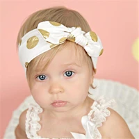 nishine baby infant bronzing dot hair band girls bowknot headband photography props kids accessories bandeau bebe