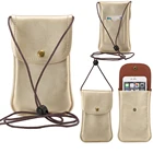 Универсальная кожаная сумка для телефона, наплечный карман, кошелек, чехол, шейный ремешок для смартфона, сумка для мобильного телефона, чехол, бумажник на кнопке