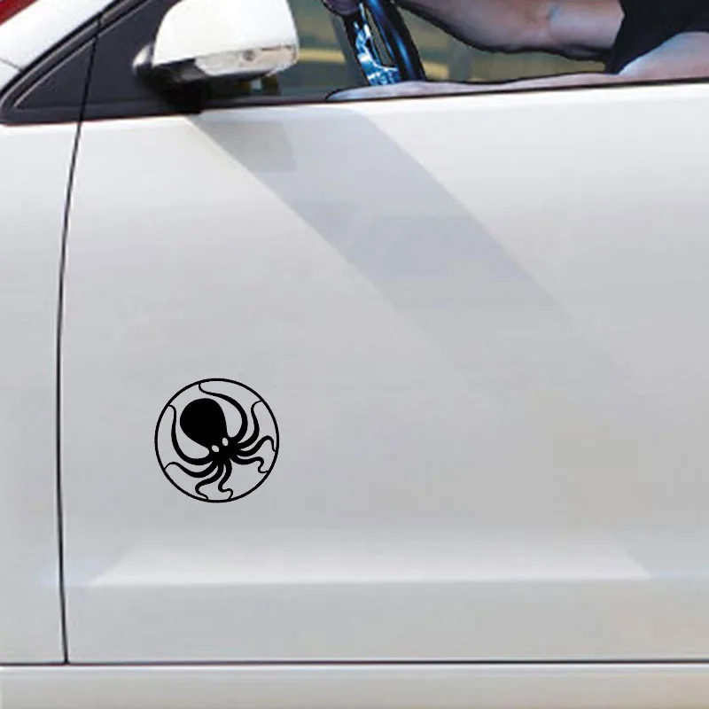 QYPF 15 3 см * 1 Обнимайте виниловых автомобильных наклеек осьминога