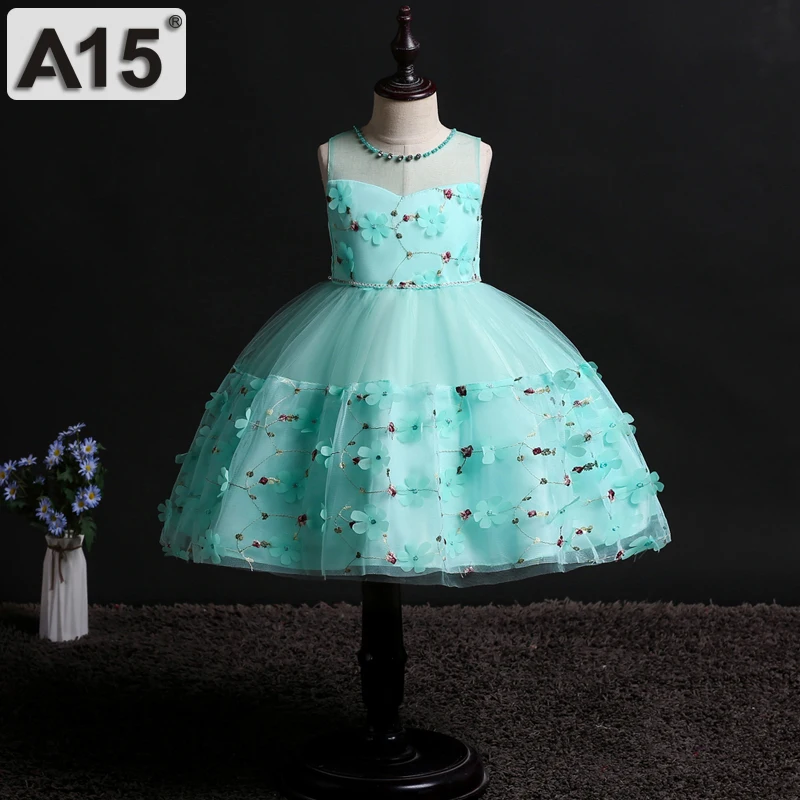 Свадебное платье для девочки дети цветочный белые платья подружек невесты