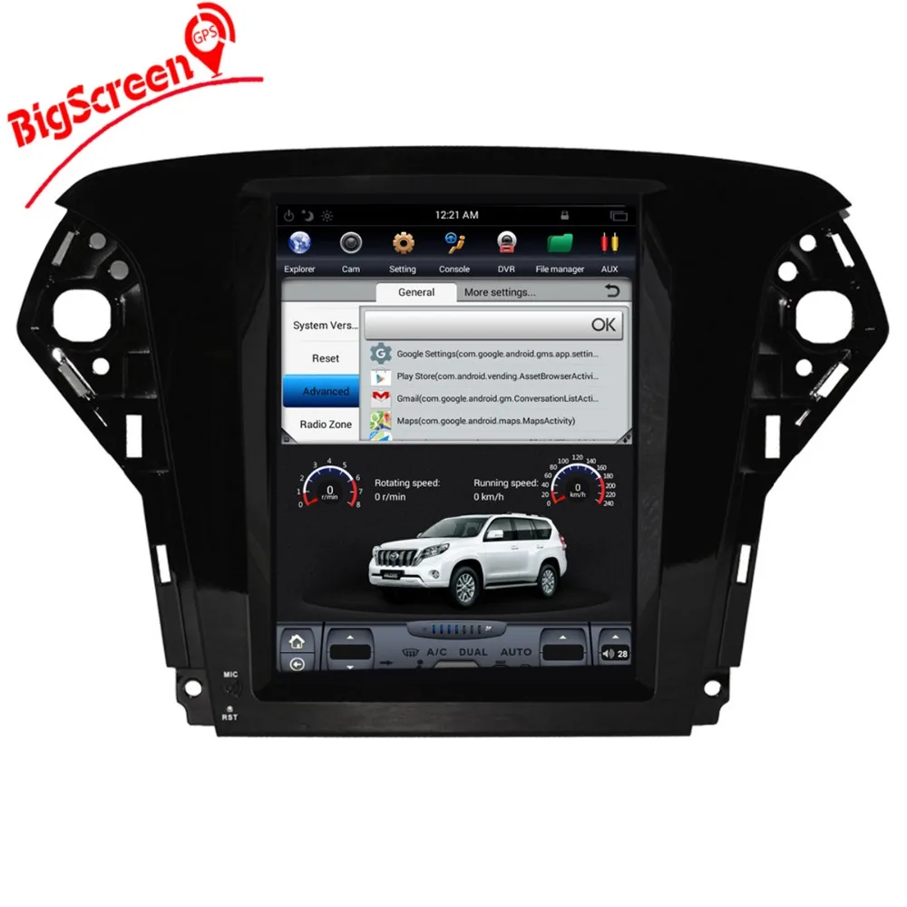Автомобильный DVD плеер в стиле Tesla 10 4 дюйма Android 6 0 GPS навигация для Ford Mondeo 2007 2012