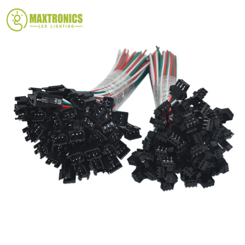 2pin 3pin 4pin светодиодный разъем мужской/женский JST SM 2 3 4 5Pin провода кабель для