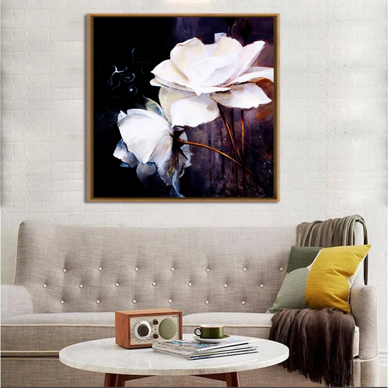 Оптовая продажа с фабрики домашний декор Картина на холсте цветочный рисунок