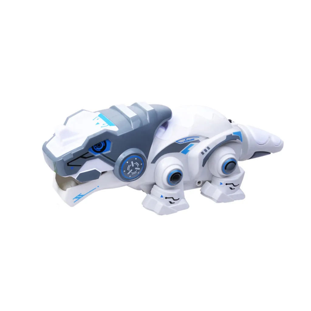 2 4G 4CH RC Роботизированная Игрушка динозавра с разноцветными светодиодными