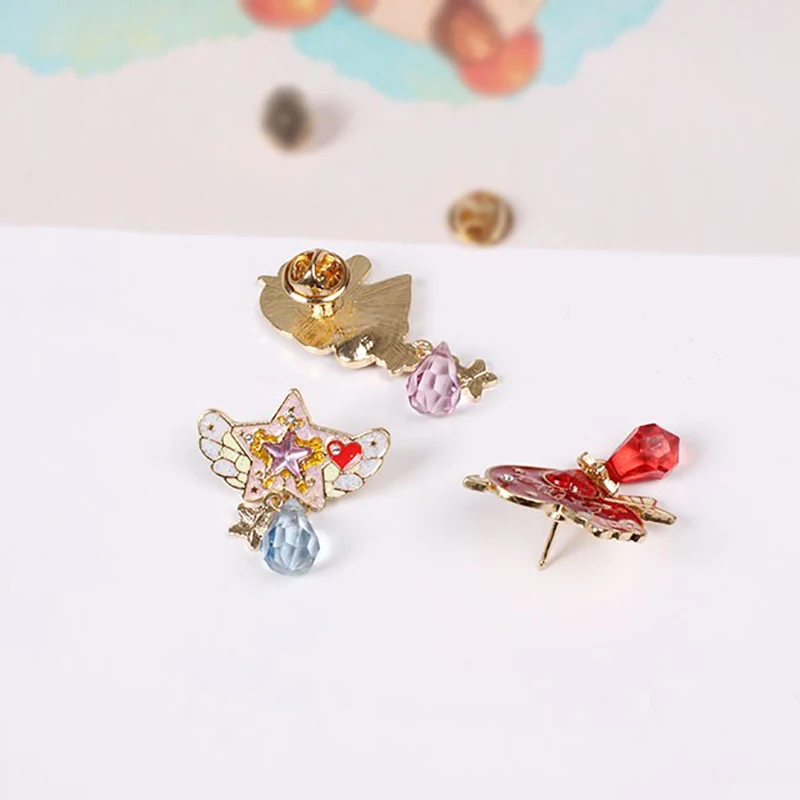 Симпатичный значок Единорог вечерние конский галстук торт крыло Луна бант