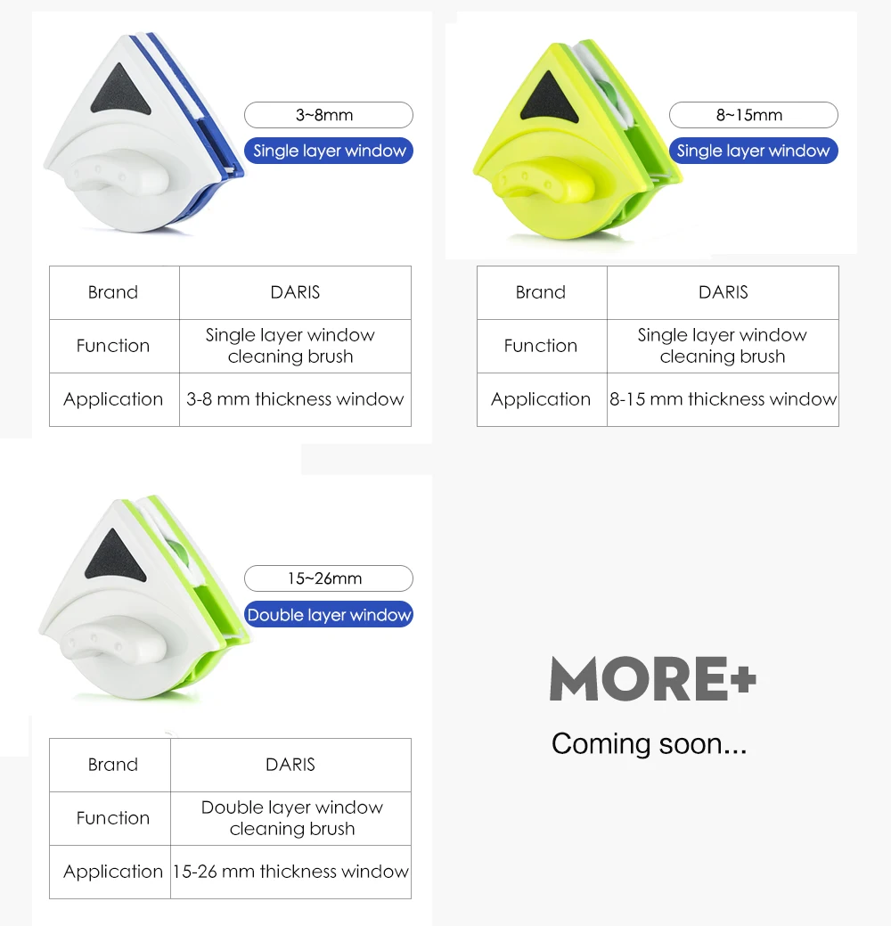 Wonderlife Двухсторонняя щетка для чистки стекла, магнитные магниты для очистки окон, бытовые чистящие инструменты, стеклоочиститель Usefu