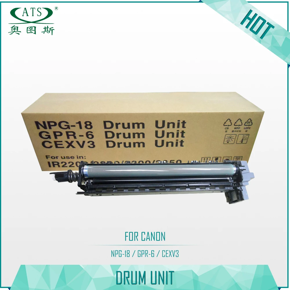 

Drum Unit Compatible IR2200 IR2800 IR3300 3350 GPR-6 NPG-18 C-EXV3 Copier Spare Parts 1PCS Photocopy Machine
