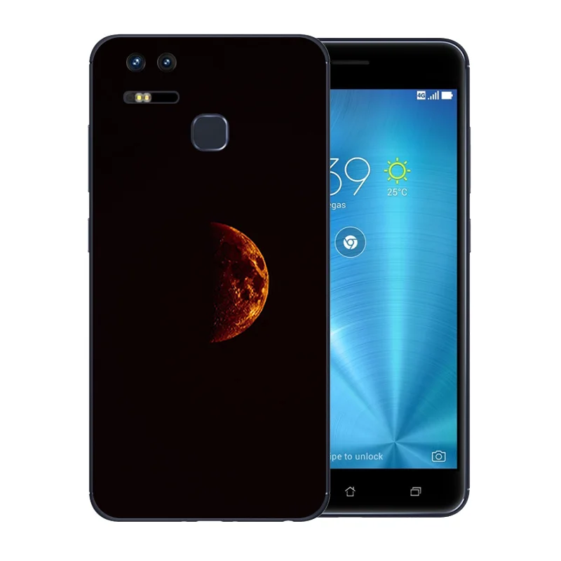 5.5 inch For Asus Zenfone 3 Zoom ZE553KL Phone Case Soft TPU Silicone Coque Space World Pattern Cover matte Full Protector Shell |