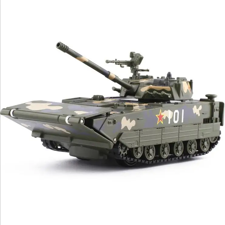 Modelo de tanque extraíble de aleación 1:32, juguetes de tanque militar de alta simulación, piezas de metal, juguetes para niños con flash musical, envío gratis