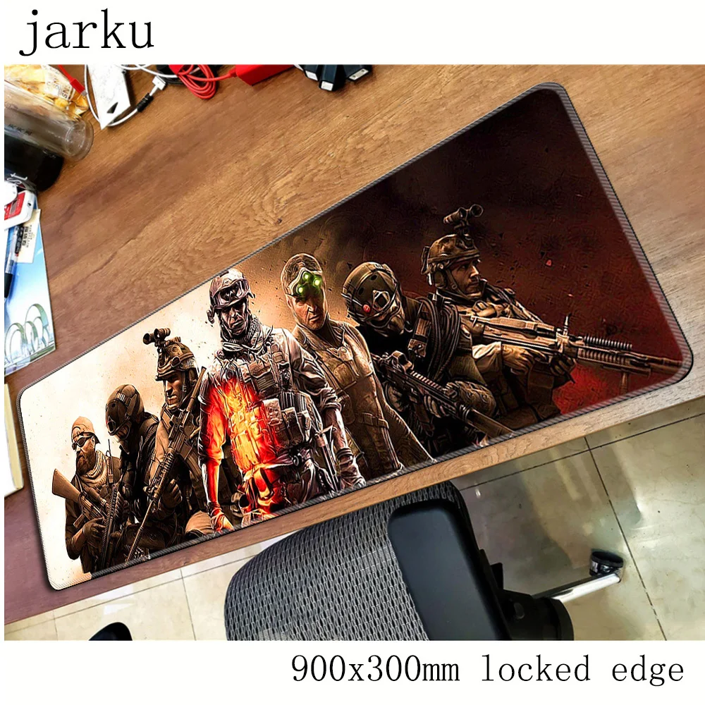 Геймерский коврик для мыши warface 900x300 мм большой игровой ноутбука с узором HD