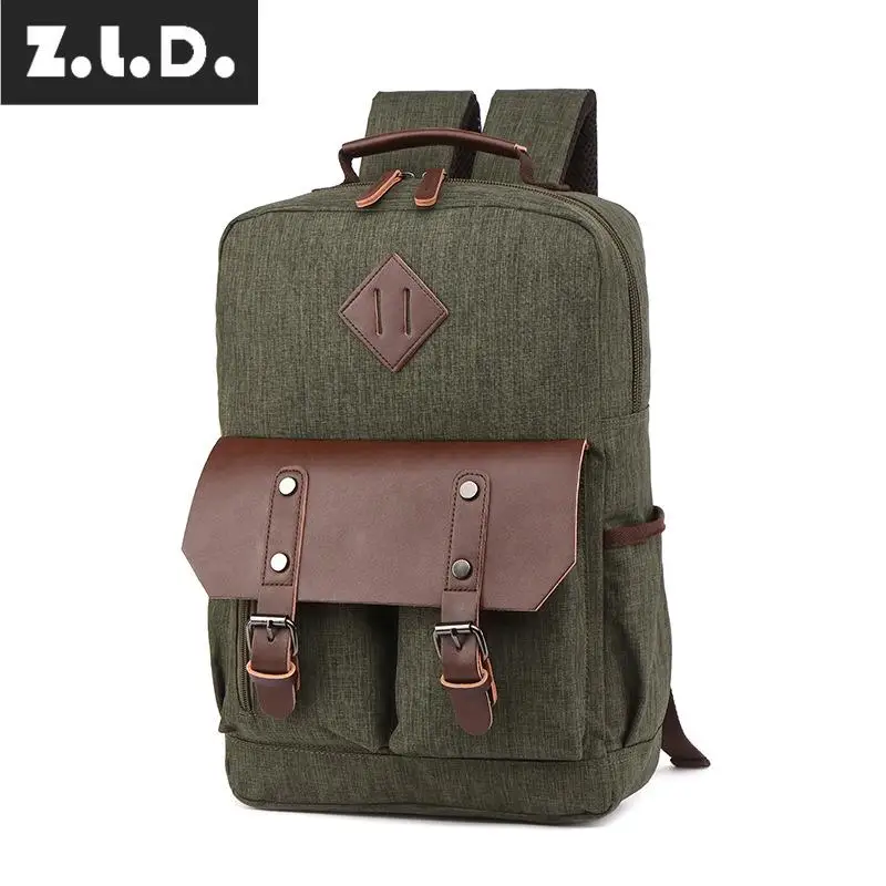 Z.L.D. Модный новый холщовый рюкзак унисекс многофункциональный дорожный ранец