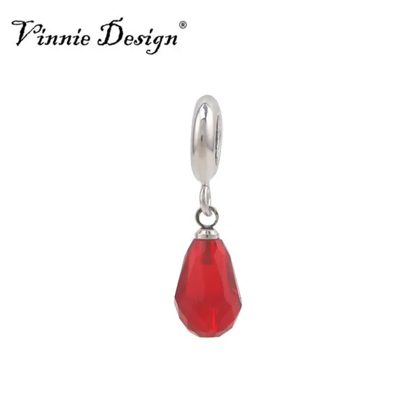 Vinnie Design бесконечные ювелирные изделия стеклянные подвески в форме капли воды для