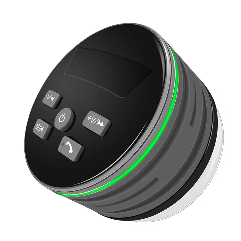 HAAYOT IPX7 водонепроницаемый портативный Bluetooth динамик светодиодный светильник Душ беспроводной стерео BT присоска динамик s Hands-free Mic FM радио