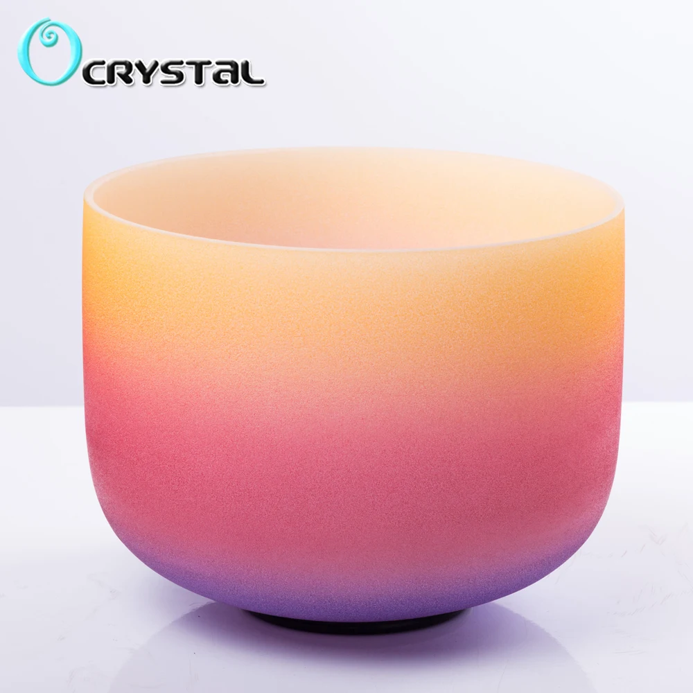 Чакра из плекса 8 дюймов Note E радужная цветная чакра матового кварцевого