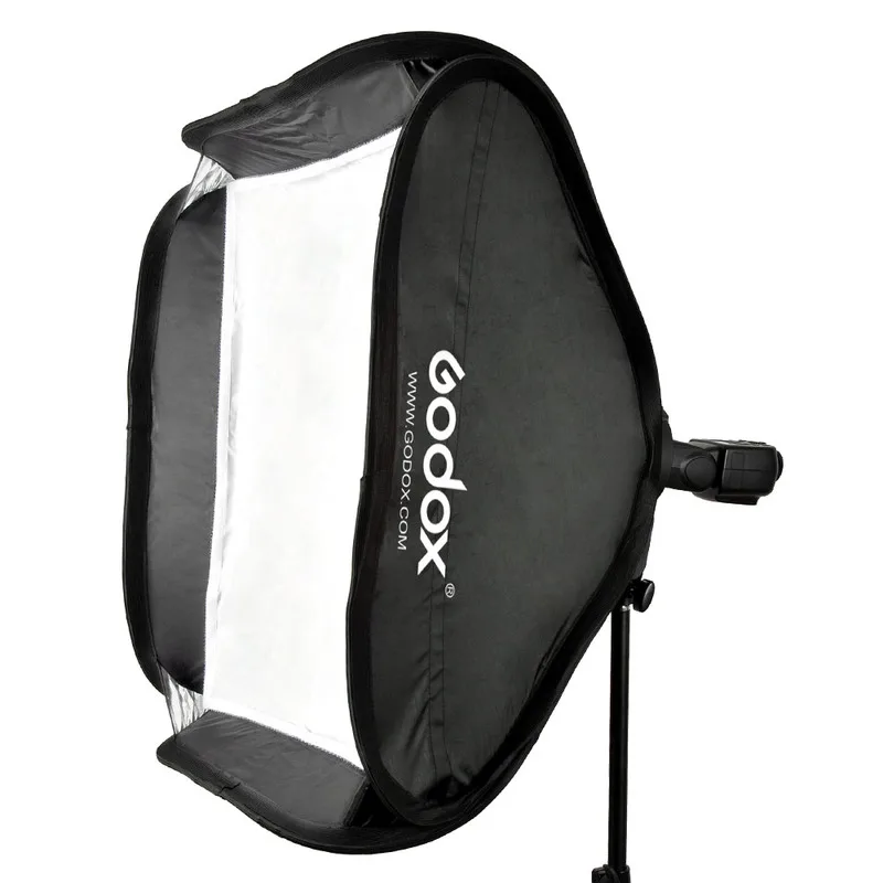 Floading Регулируемая Godox 40x40 см вспышка софтбокс комплект с s образным кронштейном
