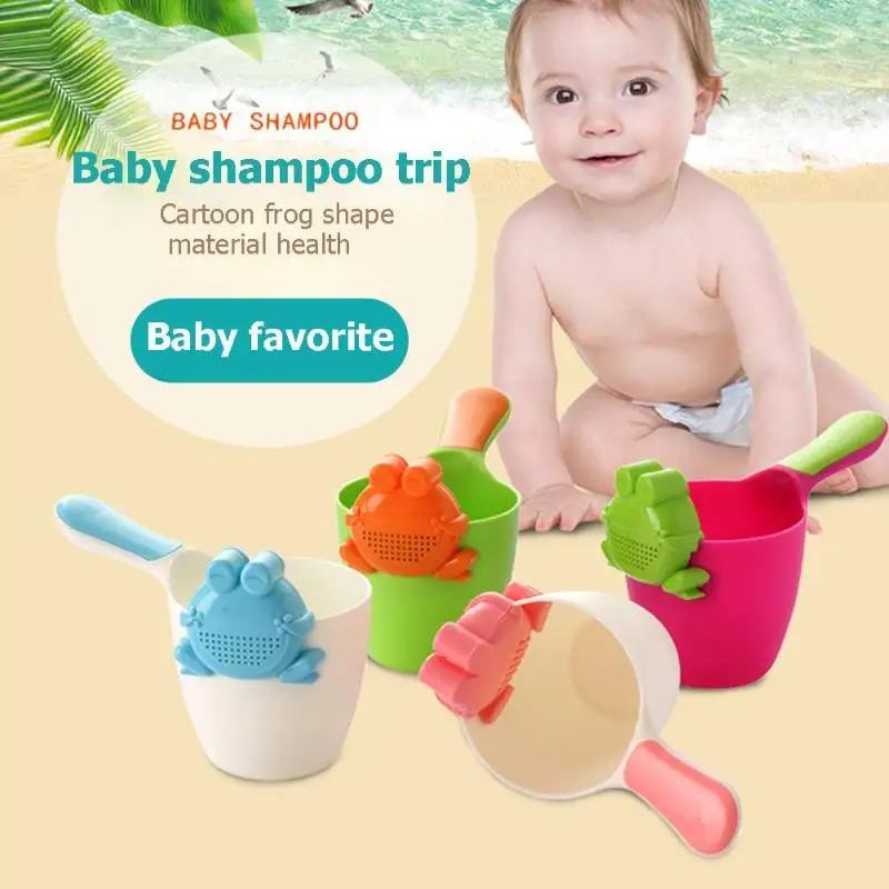 Детская чашка для купания с лягушкой из мультфильма шампунь душа мытья байлеров