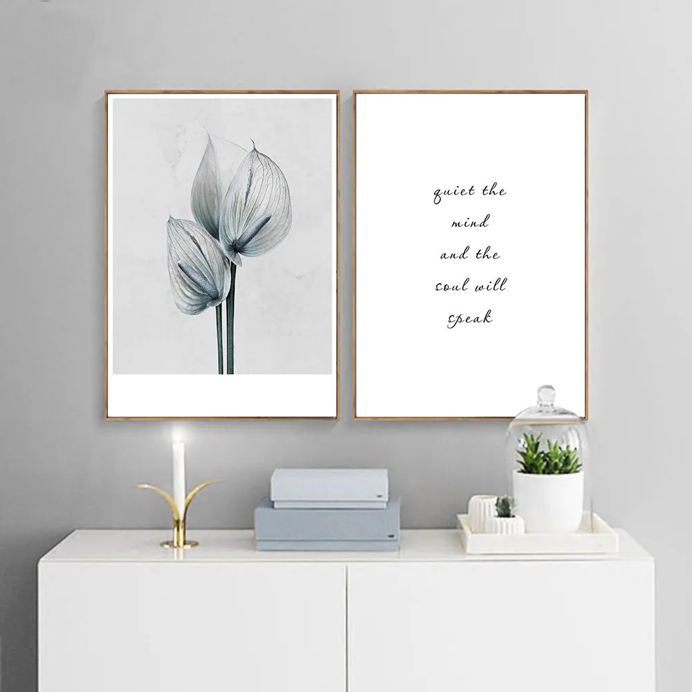 

Flower Personality Girl Letter Home Decoration No Frame Painting Simple Poster On Canvas Painting Space Wall Art For Living Room