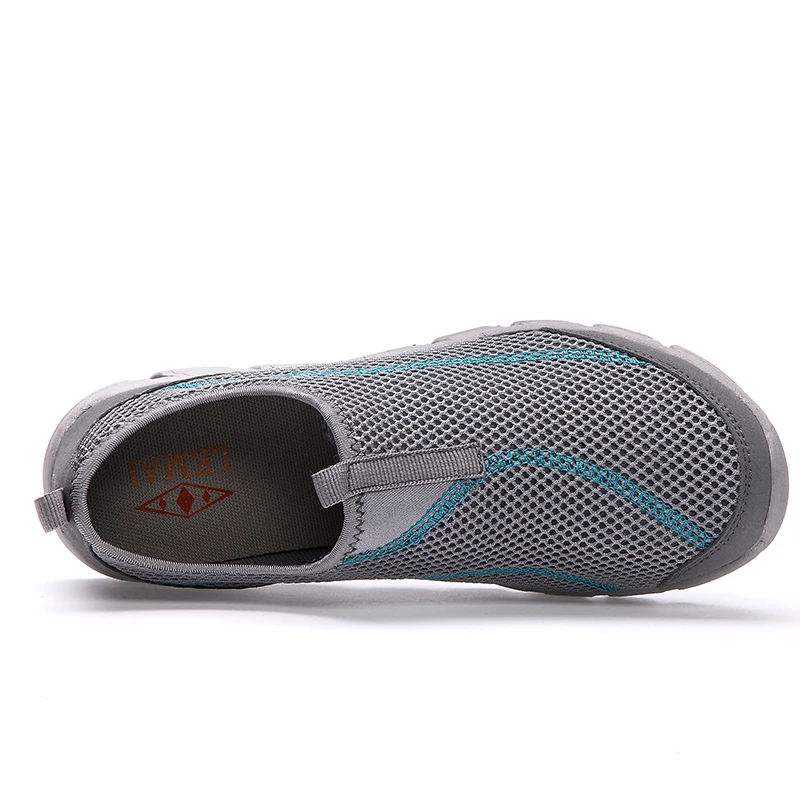 LEMAI 2019 New Men Casual Shoes Summer Mesh For Super Light Flats Foot Wrapping Big Size #36-44 | Обувь