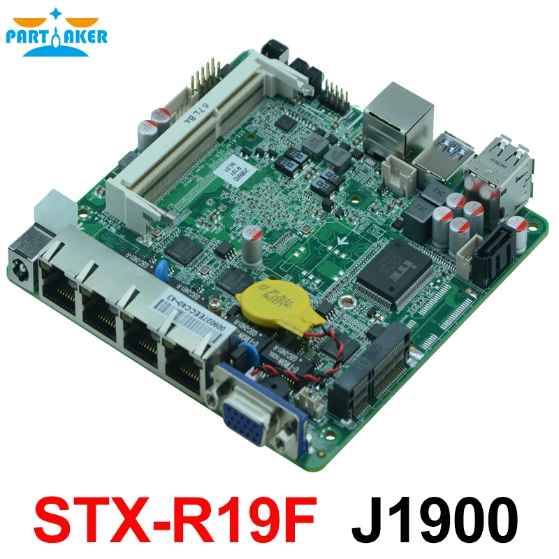 Материнская плата для сетевого экрана Intel Bay trail SOC platform J1900 с 1 * DDRIII поддержкой