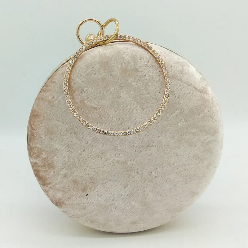 Круглый Вышивка Птица Цветочный Кристалл Для женщин вечерние Женские Сумки на