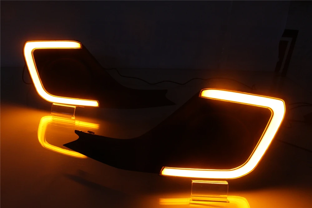 CSCSNL 1 набор 12V ABS колпак противотуманных фар DRL Дневной светильник s с желтым
