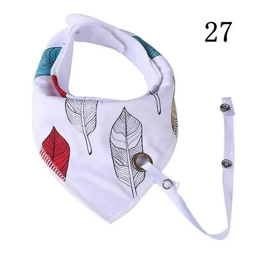 27 Детское треугольное полотенце, хлопковый двухслойный слюнявчик, детский нагрудник, одежда для маленьких девочек, детские вещи - Цвет: 27