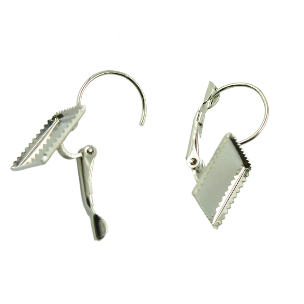 

12 шт 12 мм коврик квадратный кабошон задние основы для серег ювелирных изделий сделай сам