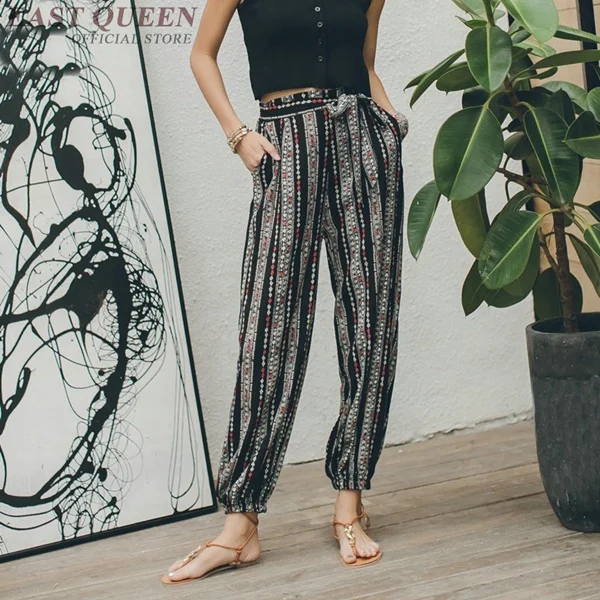Хиппи Штаны Летняя женская обувь пляжные Мексиканская boho Штаны женский KK2239 Y - Цвет: 3
