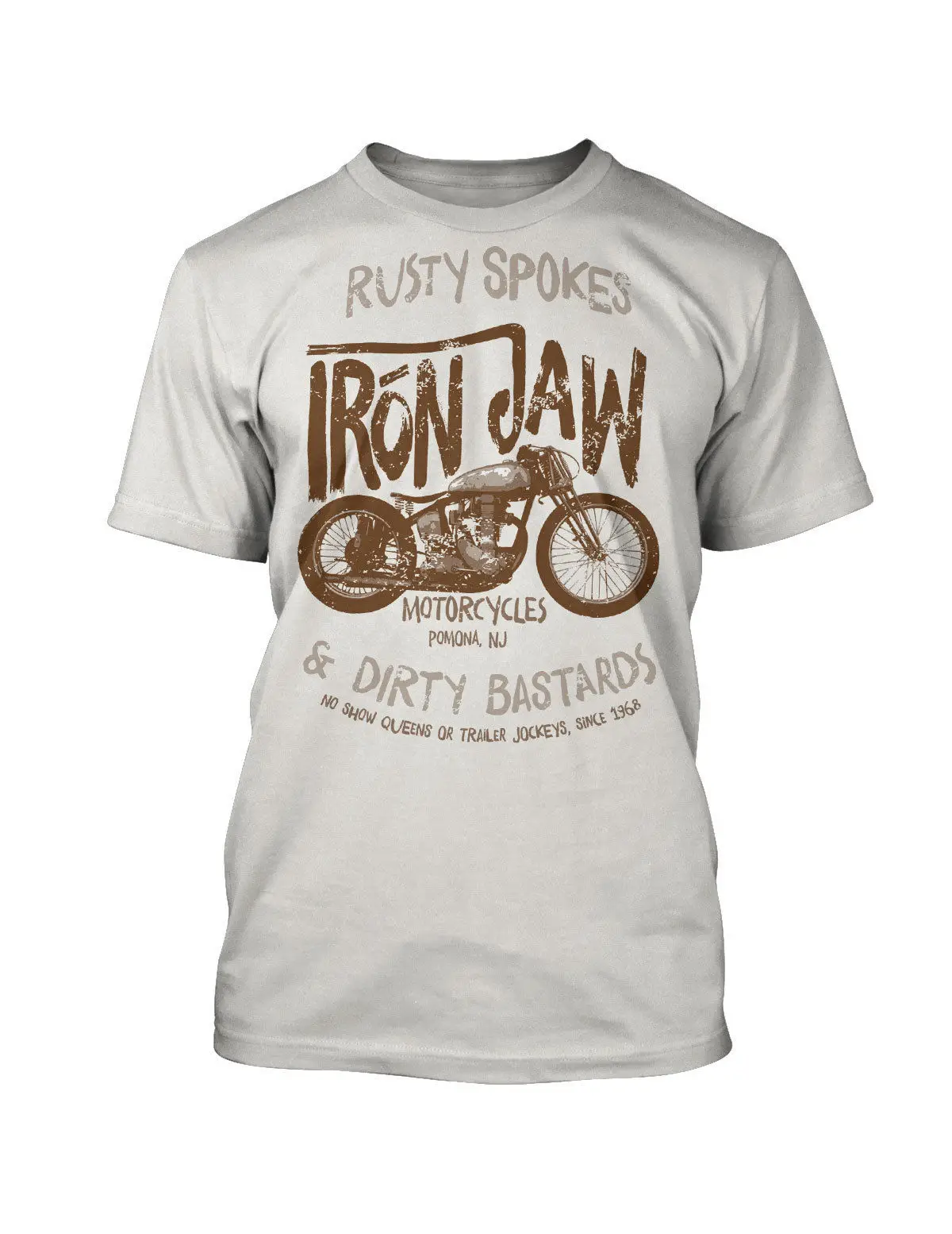 Футболка мужская с принтом ржавых спиц хипстерский Топ Байкерская Повседневная