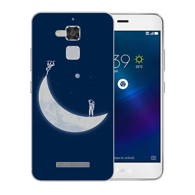 High Quality 5.2 inch for ASUS Zenfone 3 Max ZC520TL Space World Pattern Soft Silicone Phone Case Clear Matte Full Protect Shell |