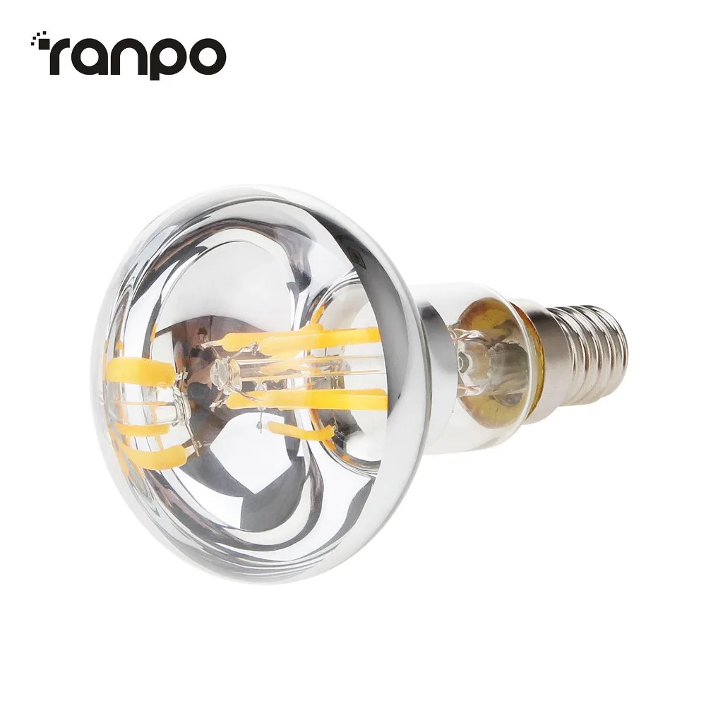 10 шт./лот Светодиодная лампа накаливания Эдисона R50 R63 R80 E27 E14 4W 5W 6W в винтажном