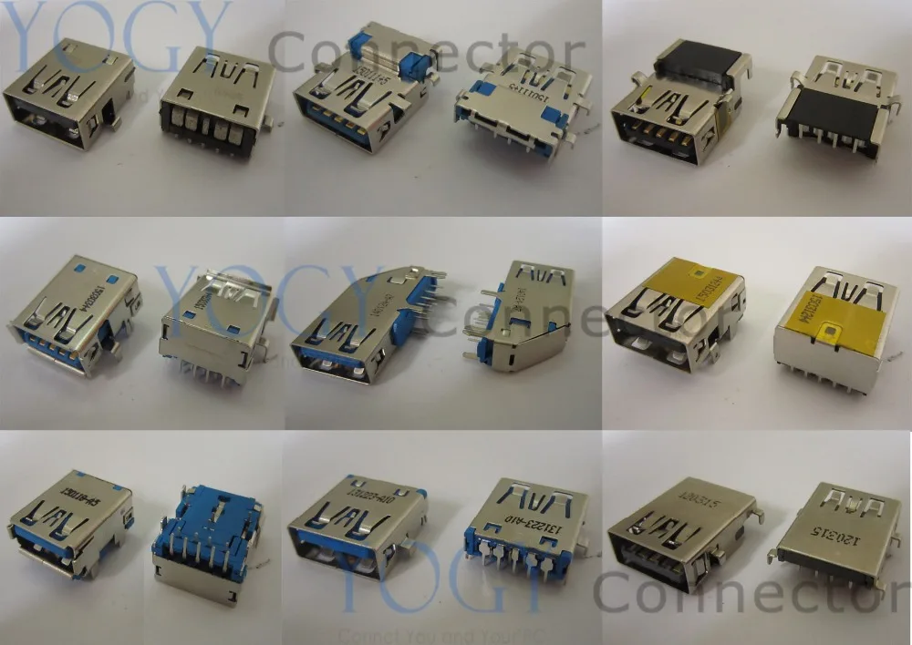 

9Model 18pcs Female USB 3.0 Jack Connector and 9Model 18pcs Female USB2.0 Jack Connector fit for laptop motherboard usb board