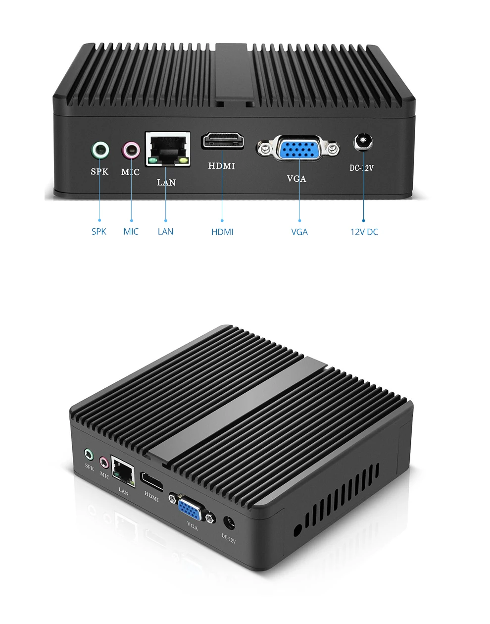 J1900 Мини ПК настольный ПК безвентиляторный ПК Intel Celeron J1900 J1800 N2807 N2810 HDMI WiFi USB Gigabit Ethernet мини настольный компьютер