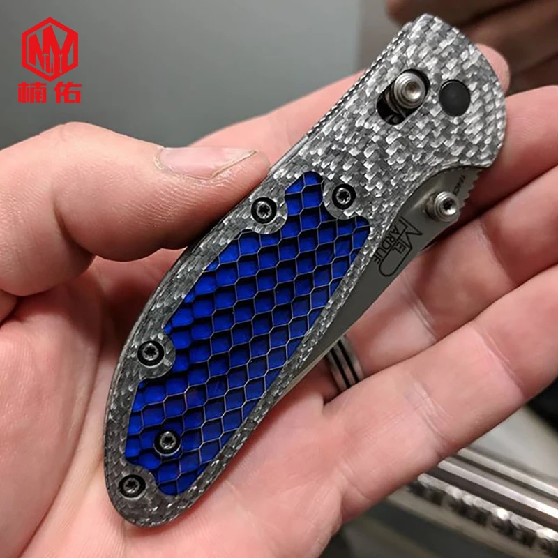 1 шт. синий змеиная кожа форма соты смолы доска DIY домашний нож ручка Смола патч