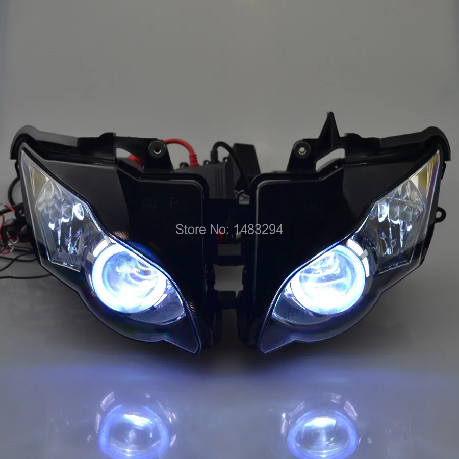 Специально Собранный проектор фары синий и белый Ангел глаз HID Подходит для Honda