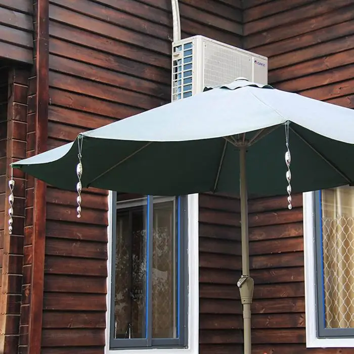 Newly 10 Pcs/Set Bird Scare Rods Spiral Wind Effective Hanging Birds Repellant for Patio Garden House 12 inch