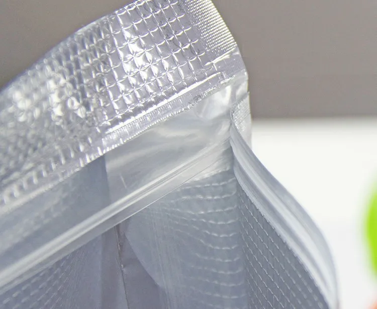 50 шт./лот упаковочная сумка из алюминиевой фольги Ziplock с тиснением для хранения