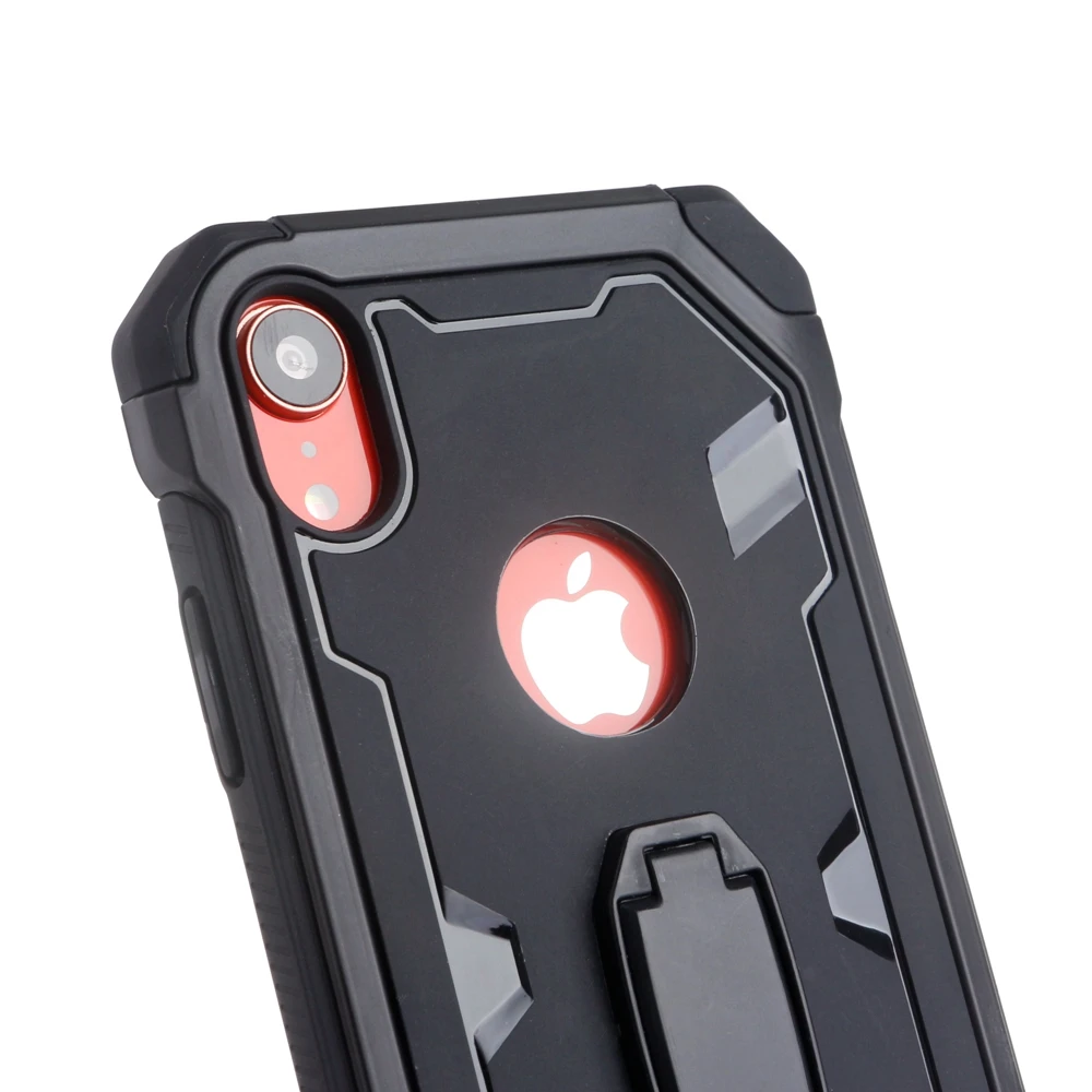 Eqvvol Armor Shockproof Phone Case For iPhone XS MAX XR X 8 7 6 6s Plus Camouflage Cases Stand Bracket Back Cover Soft Edge |