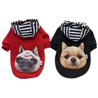 new dog costume cotton pet puppy clothes 3d dogs head backpack pet cat small dog coat hoody sweatshirt fashion pet apparel