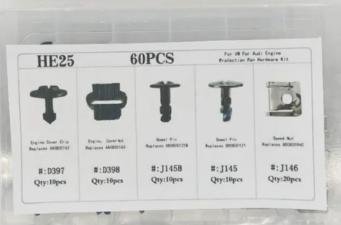 60 шт. смешанный Автомобильный Крепеж автомобильный бампер зажимы Фиксатор Зажим