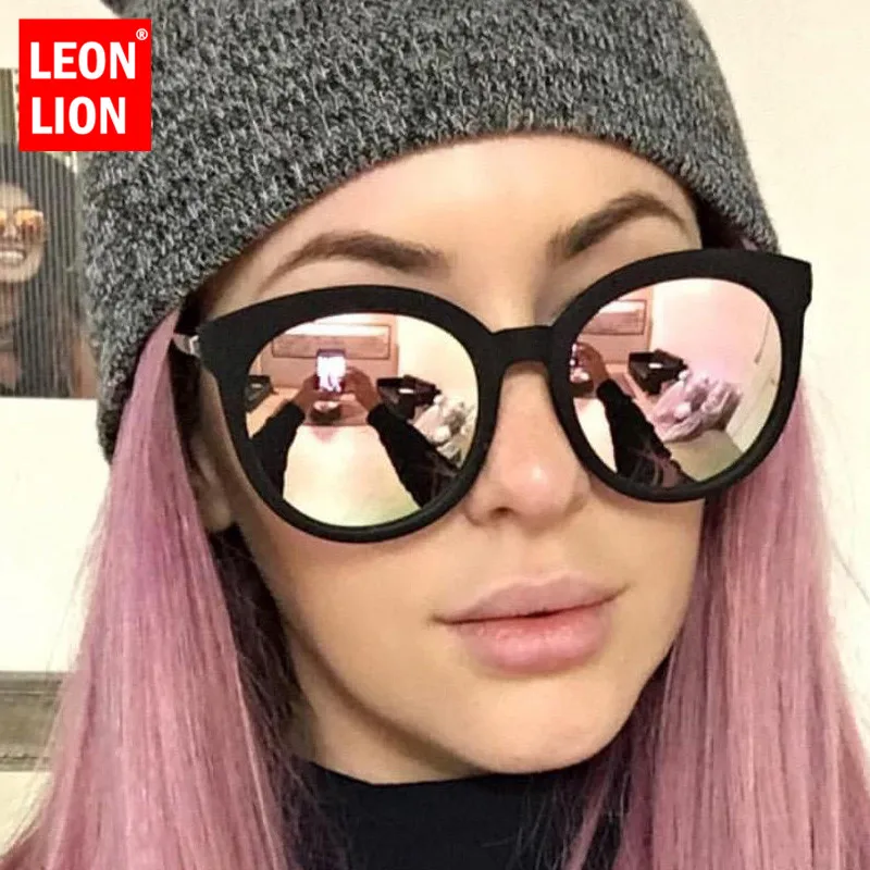LeonLion, винтажные роскошные женские солнцезащитные очки, яркие цвета, линзы, очки, классические, Ретро стиль, для улицы, Oculos De Sol Feminino UV400