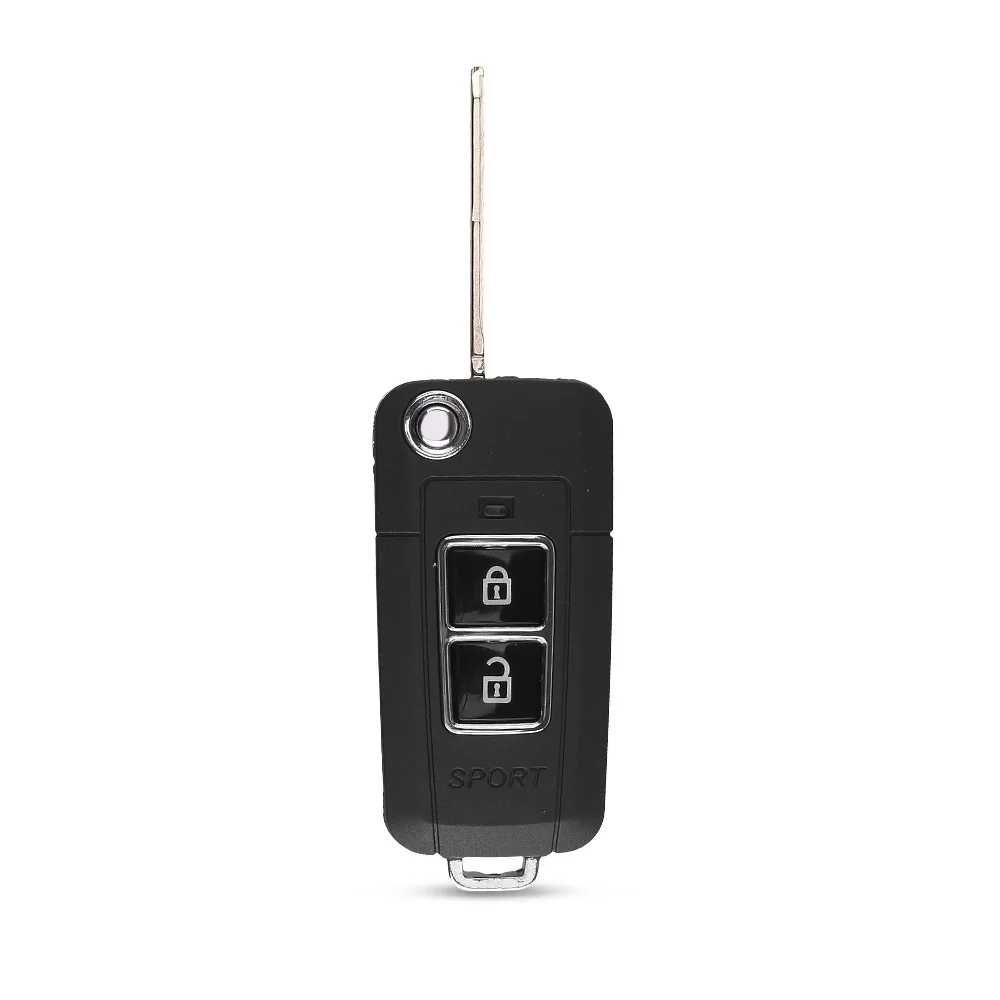 KEYYOU модифицированный Чехол для автомобильного ключа Hyundai Tucson Elantra Santa FE 2 + 1 кнопка