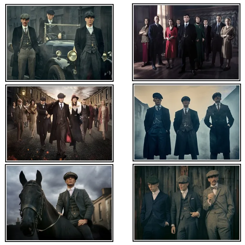 Плакаты и принты Peaky Blinders фильм плакат настенный Декор стены белая бумага живопись для гостиной украшение дома 2003