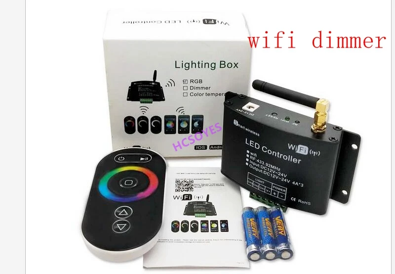 WIFI Беспроводной интеллектуальный RGBW контроллер музыкальный сенсорный смартфон
