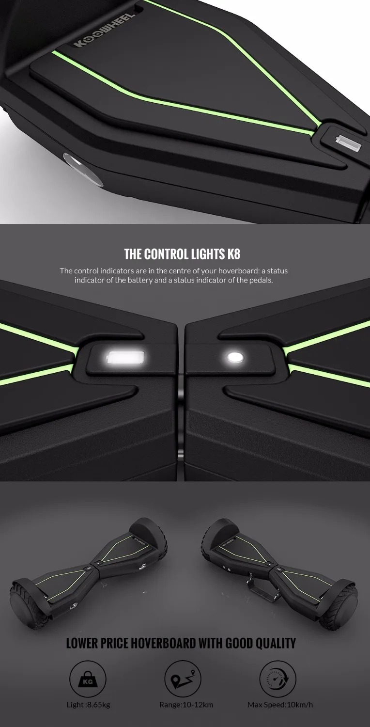 Koowheel k8 6 5 Дюймов Электрический Ховерборд дешевый скейтборд скутер Smart Balance с