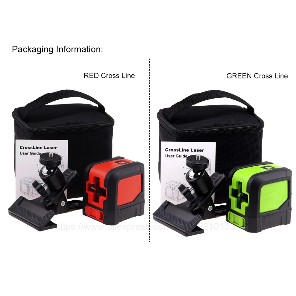 

Mini Cross Line laser level Self-Leveling Vertical & Horizontal Lasers Multifunctional Clamp Red or Green Beam Laser Level Meter